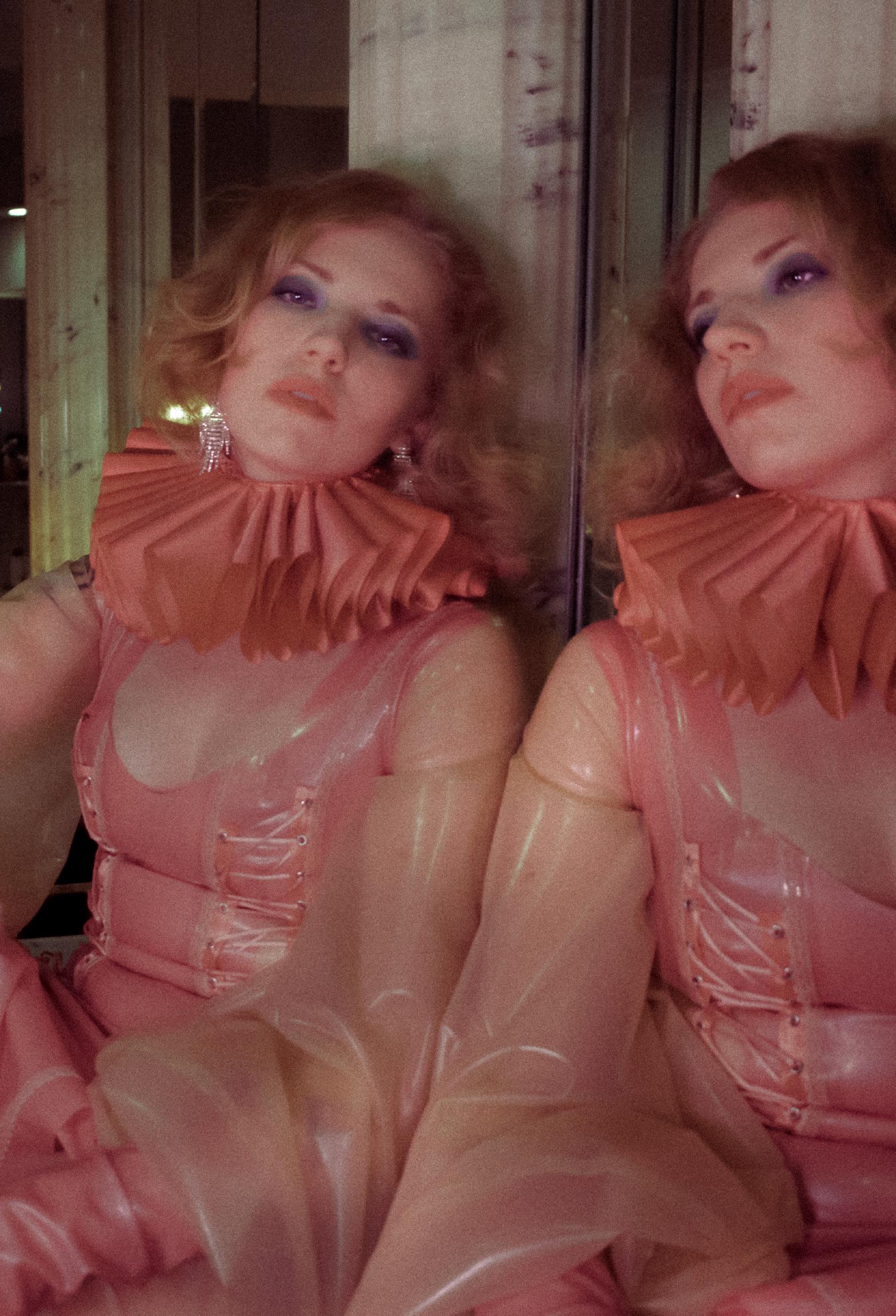 NYC Dominatrix Justine in pink latex